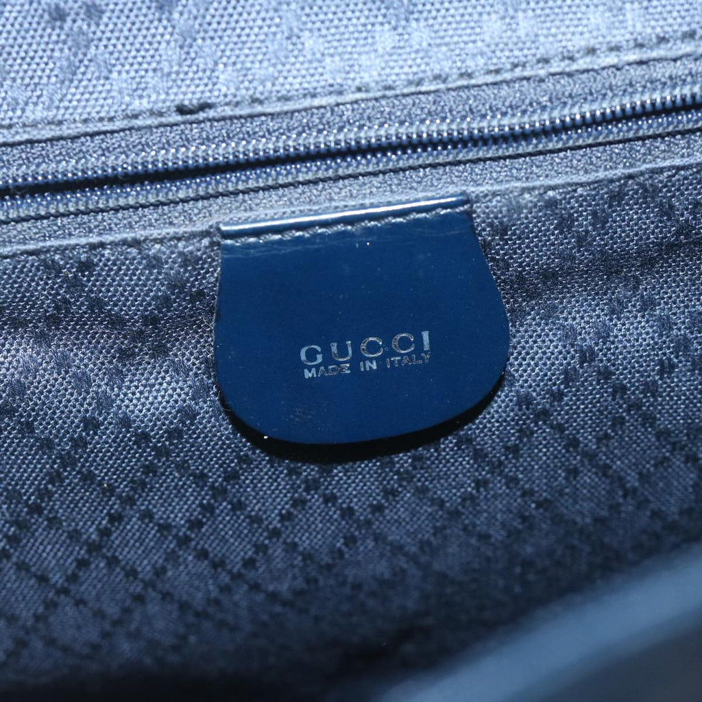 GUCCI Bamboo Backpack Enamel Navy 003 2058 0016 5 60145