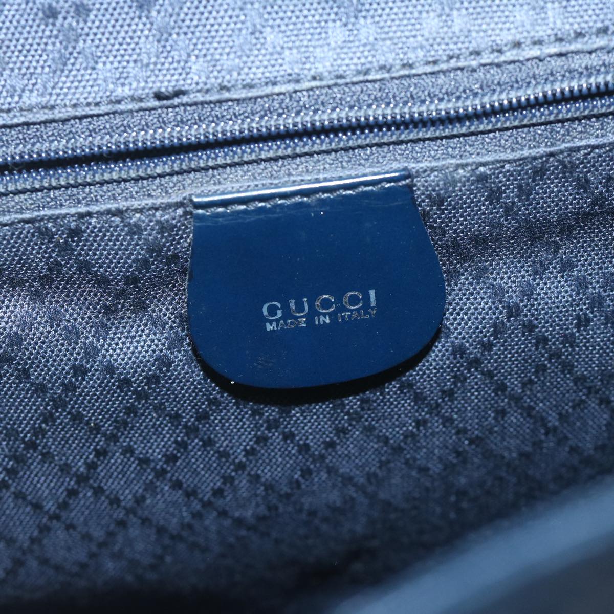GUCCI Bamboo Backpack Enamel Navy 003 2058 0016 5 60145