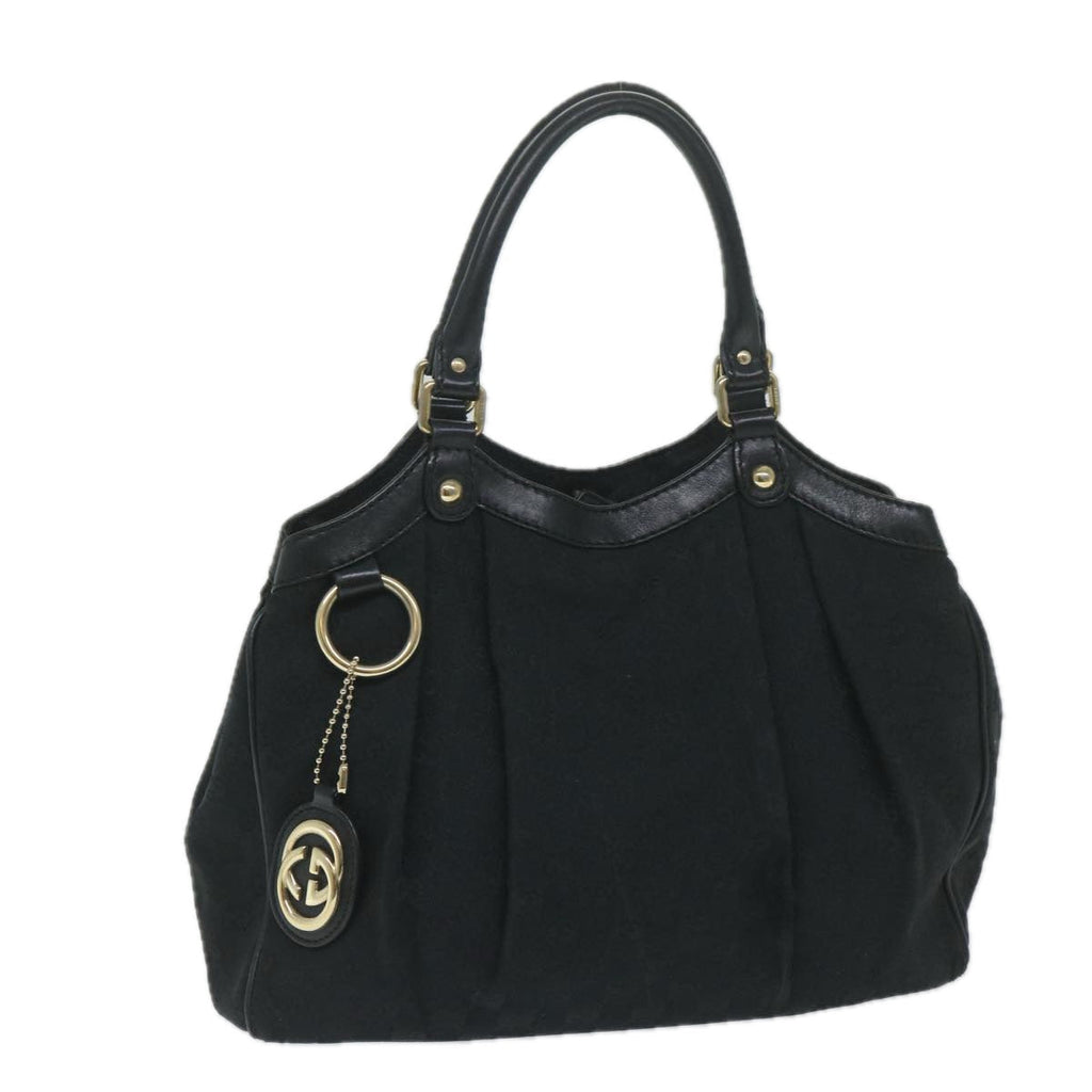 GUCCI GG Canvas Tote Bag Black 211944 60147