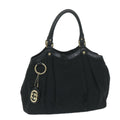 GUCCI GG Canvas Tote Bag Black 211944 60147
