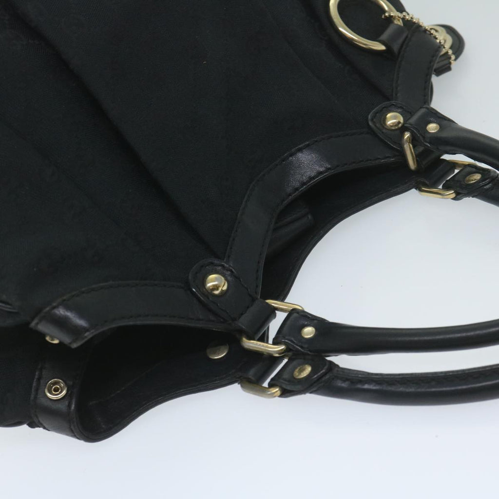 GUCCI GG Canvas Tote Bag Black 211944 60147