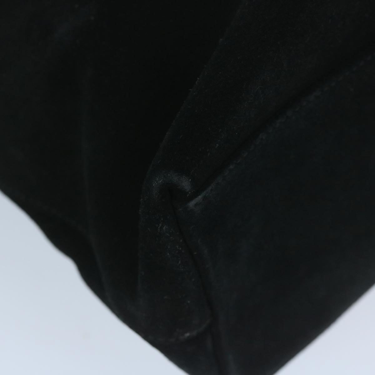 GUCCI Tote Bag Suede Leather Black 002 2113 0476 60148