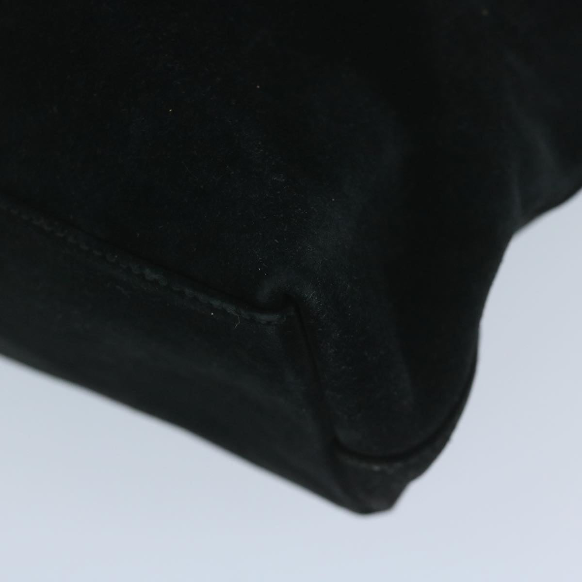 GUCCI Tote Bag Suede Leather Black 002 2113 0476 60148