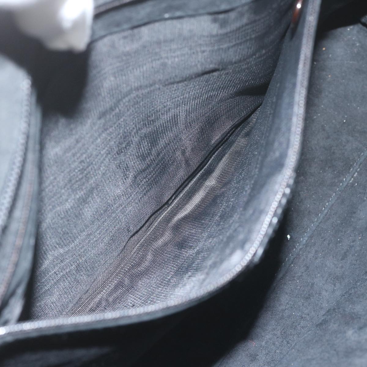 GUCCI Tote Bag Suede Leather Black 002 2113 0476 60148