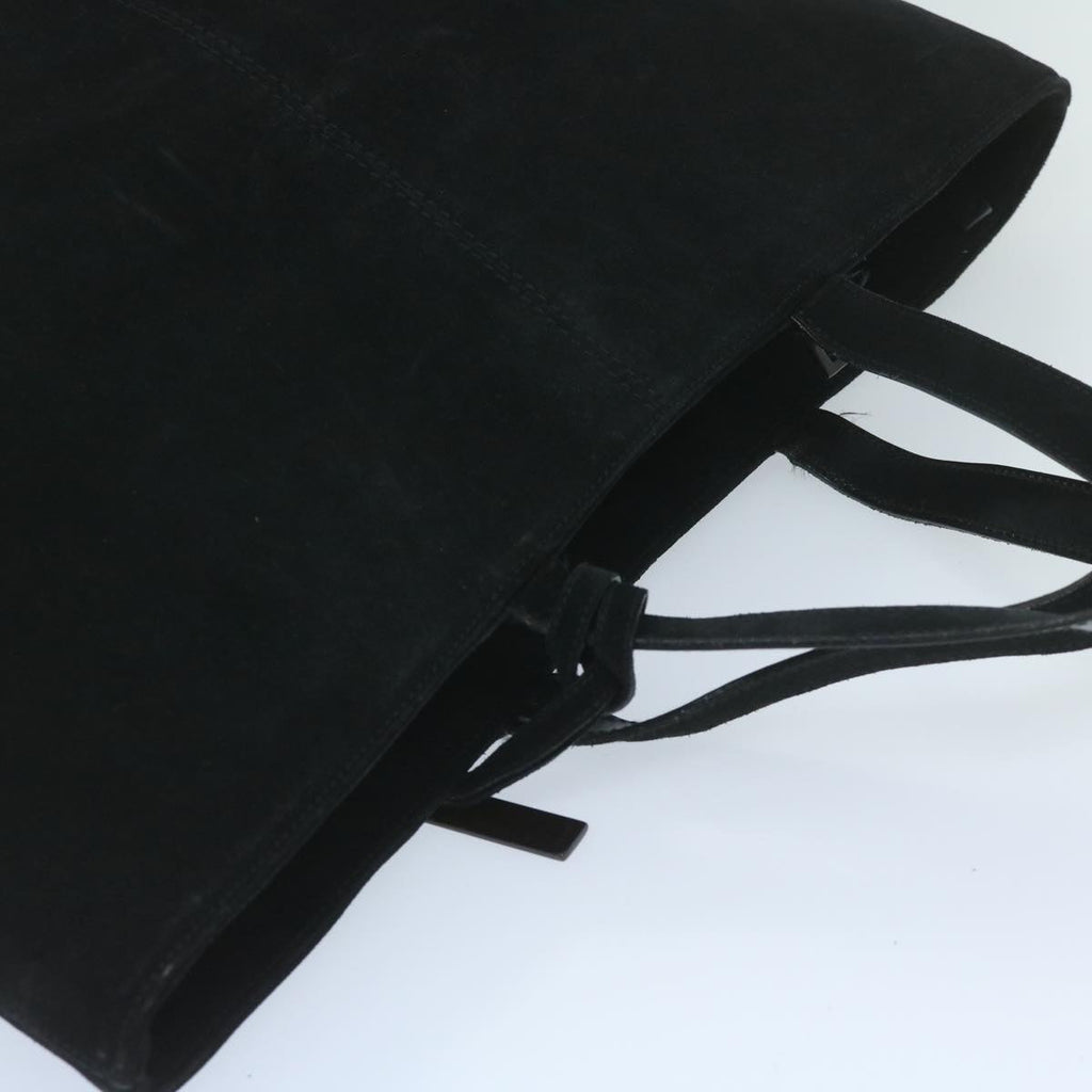 GUCCI Tote Bag Suede Leather Black 002 2113 0476 60148