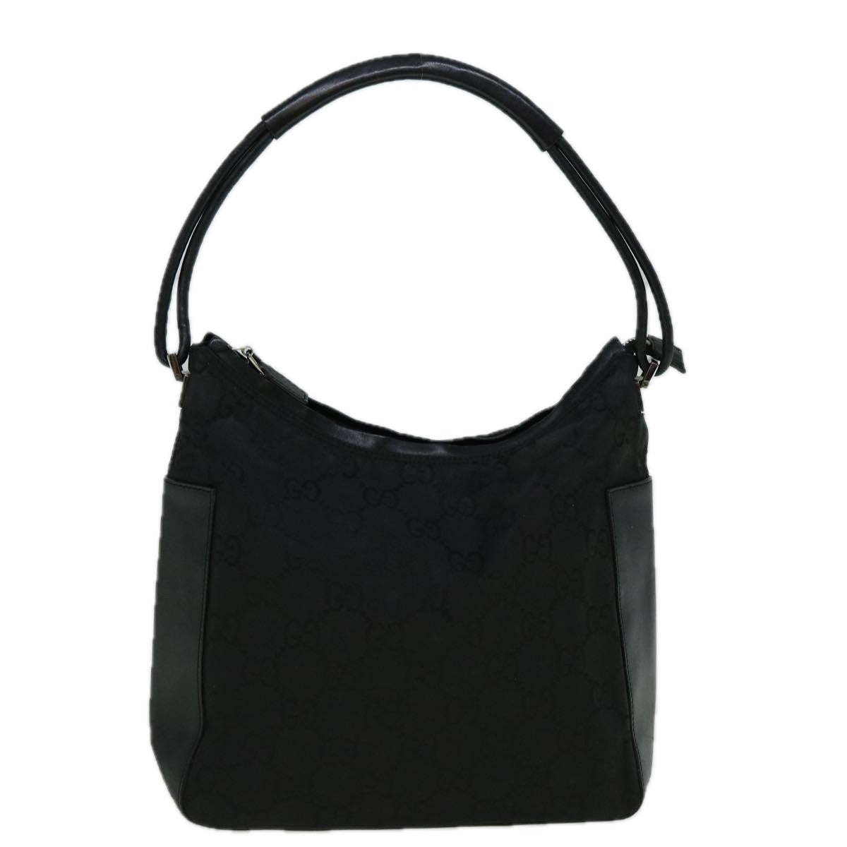 GUCCI GG Canvas Shoulder Bag Nylon Black 60150
