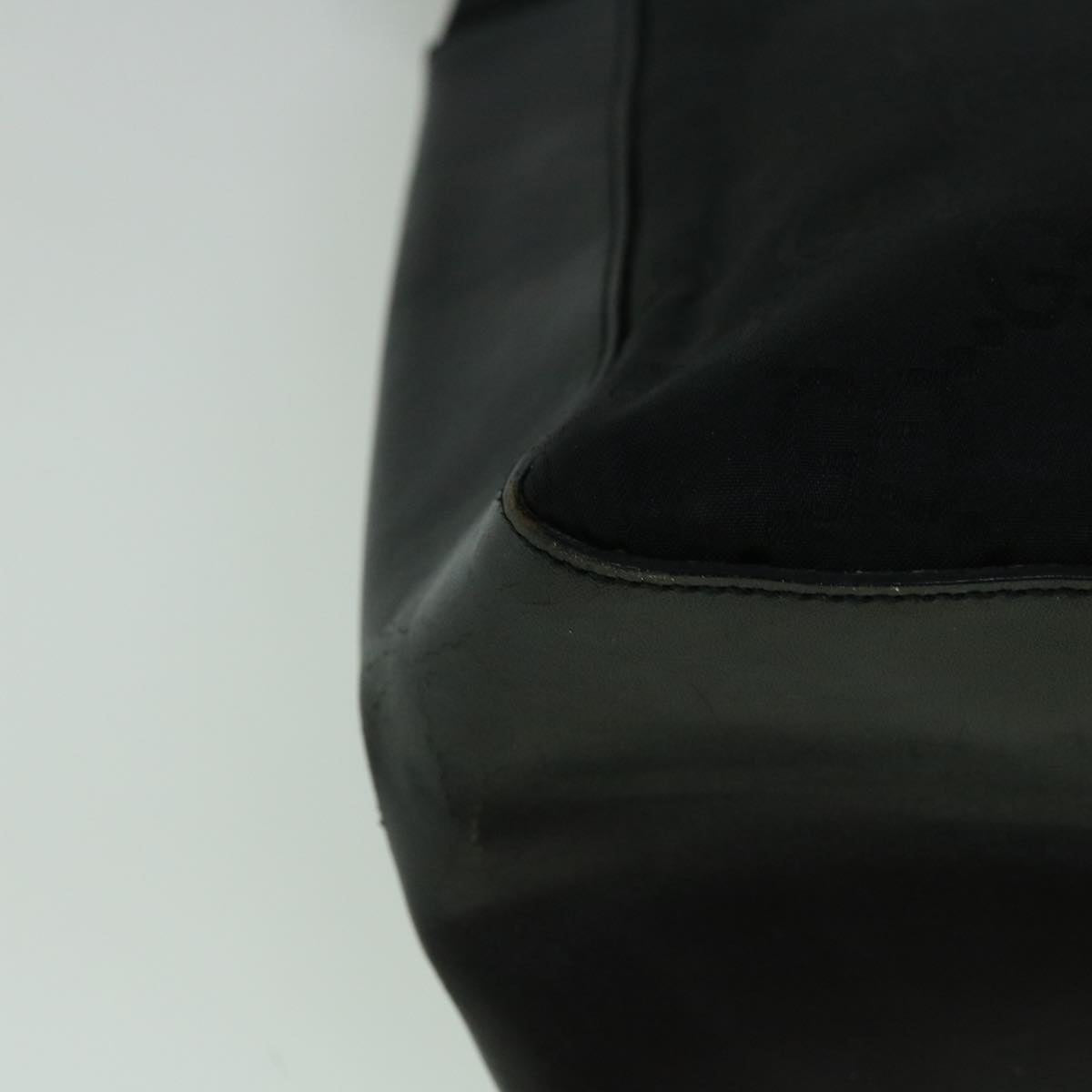 GUCCI GG Canvas Shoulder Bag Nylon Black 60150