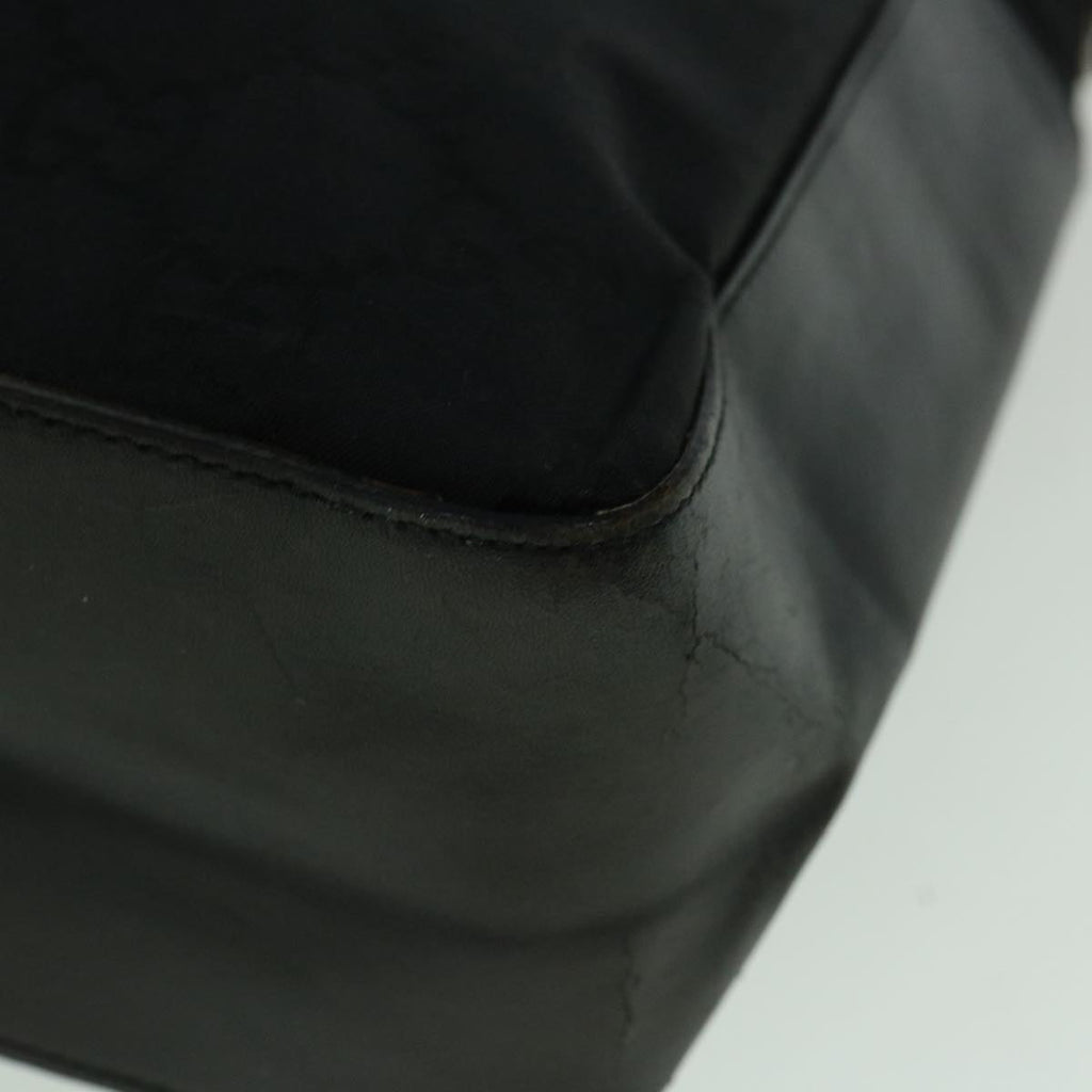 GUCCI GG Canvas Shoulder Bag Nylon Black 60150