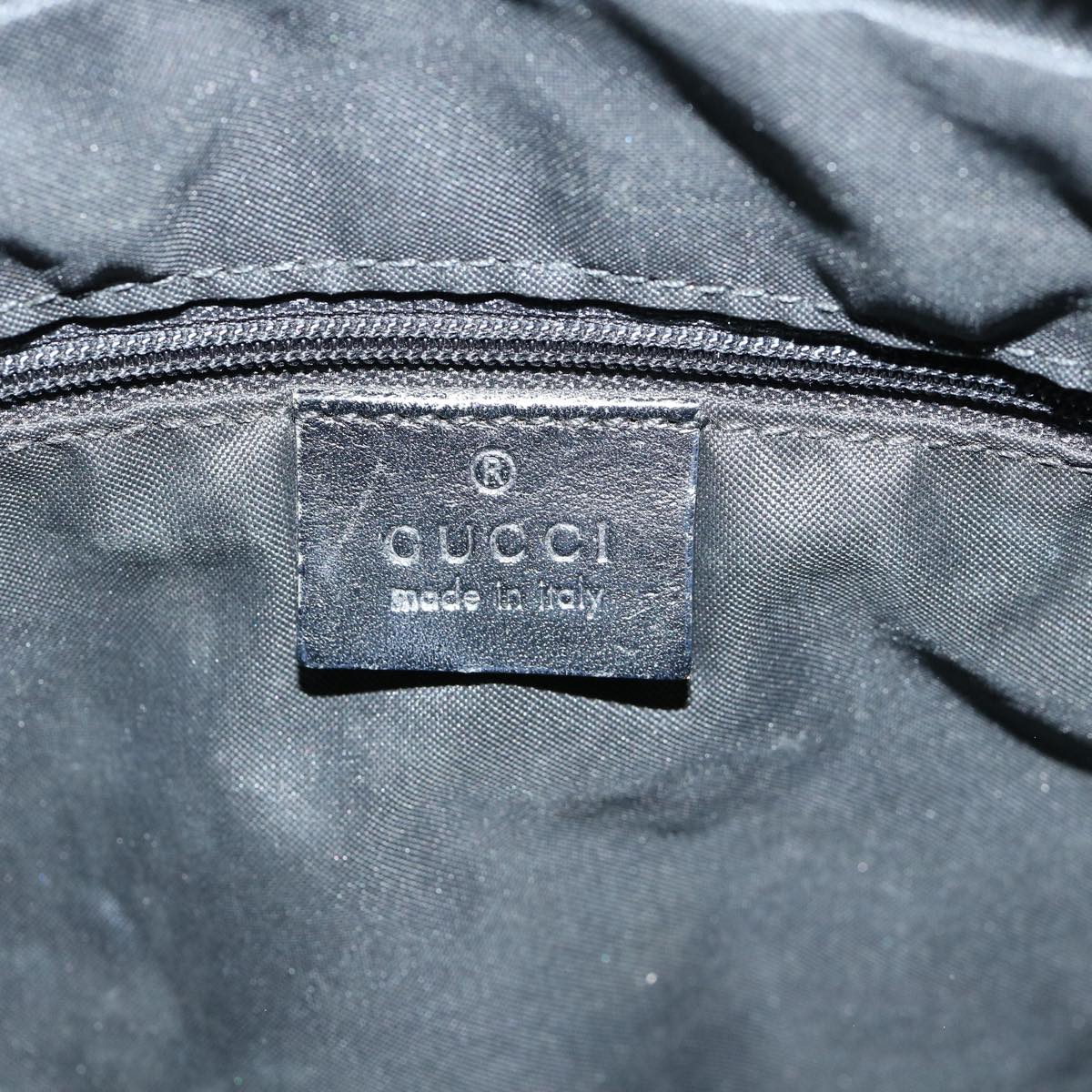 GUCCI GG Canvas Shoulder Bag Nylon Black 60150