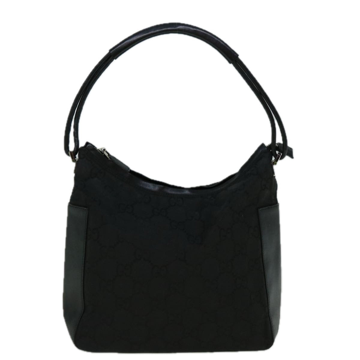 GUCCI GG Canvas Shoulder Bag Nylon Black 60150