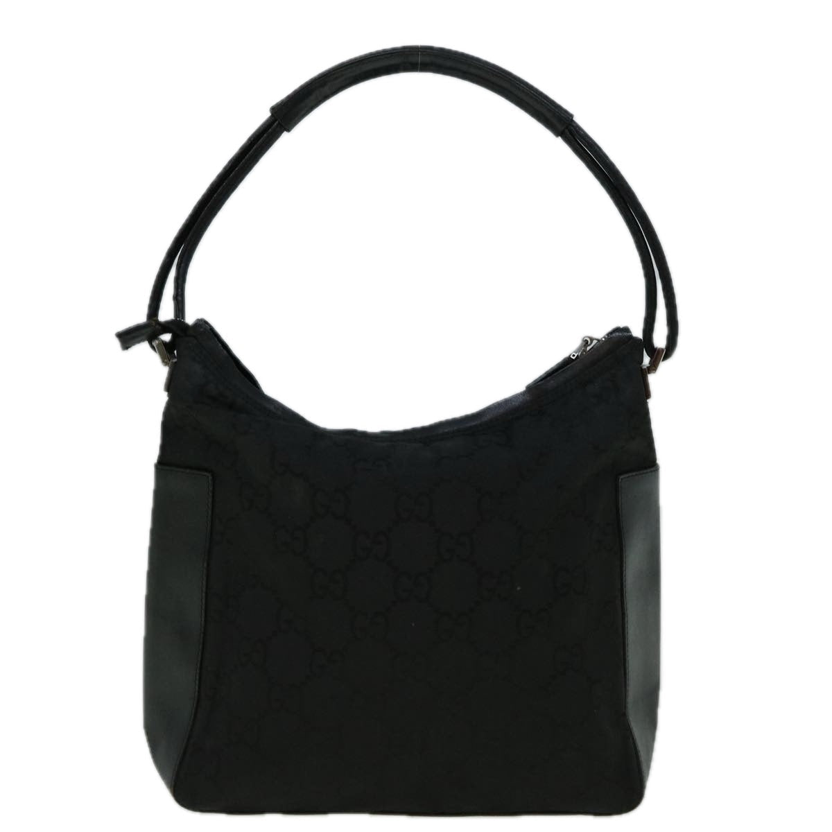GUCCI GG Canvas Shoulder Bag Nylon Black 60150