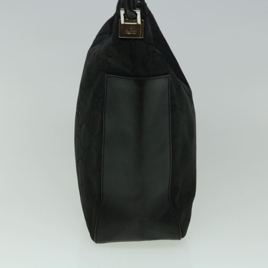 GUCCI GG Canvas Shoulder Bag Nylon Black 60150
