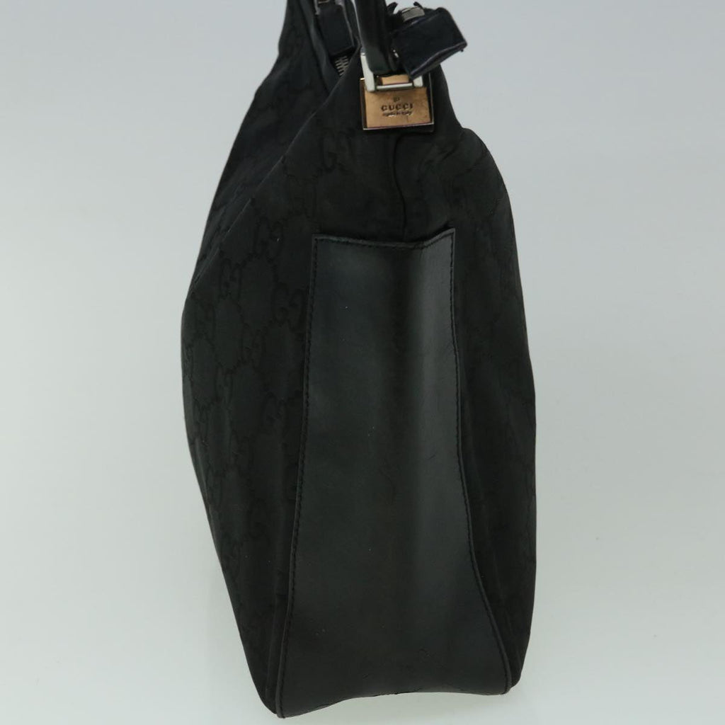 GUCCI GG Canvas Shoulder Bag Nylon Black 60150