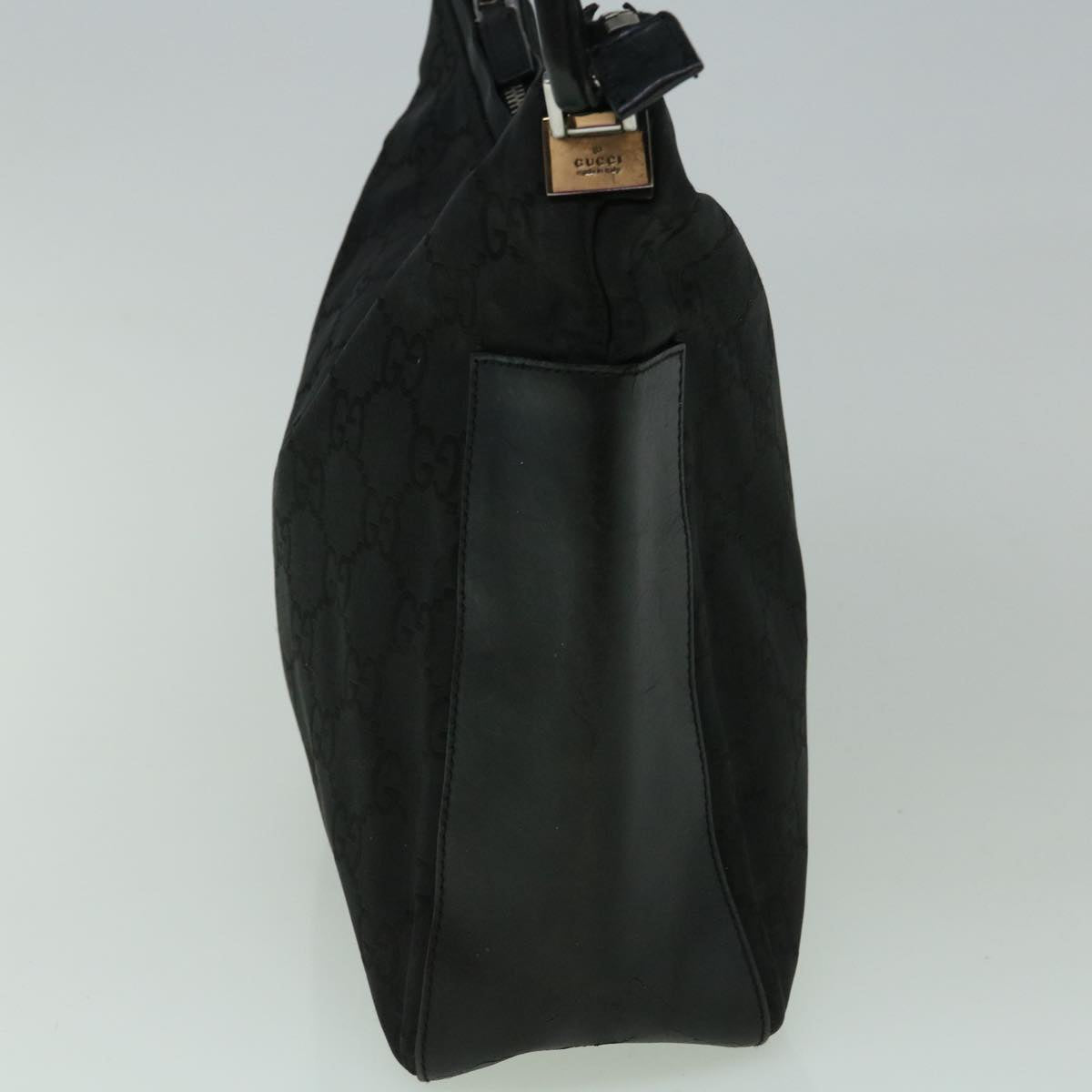 GUCCI GG Canvas Shoulder Bag Nylon Black 60150