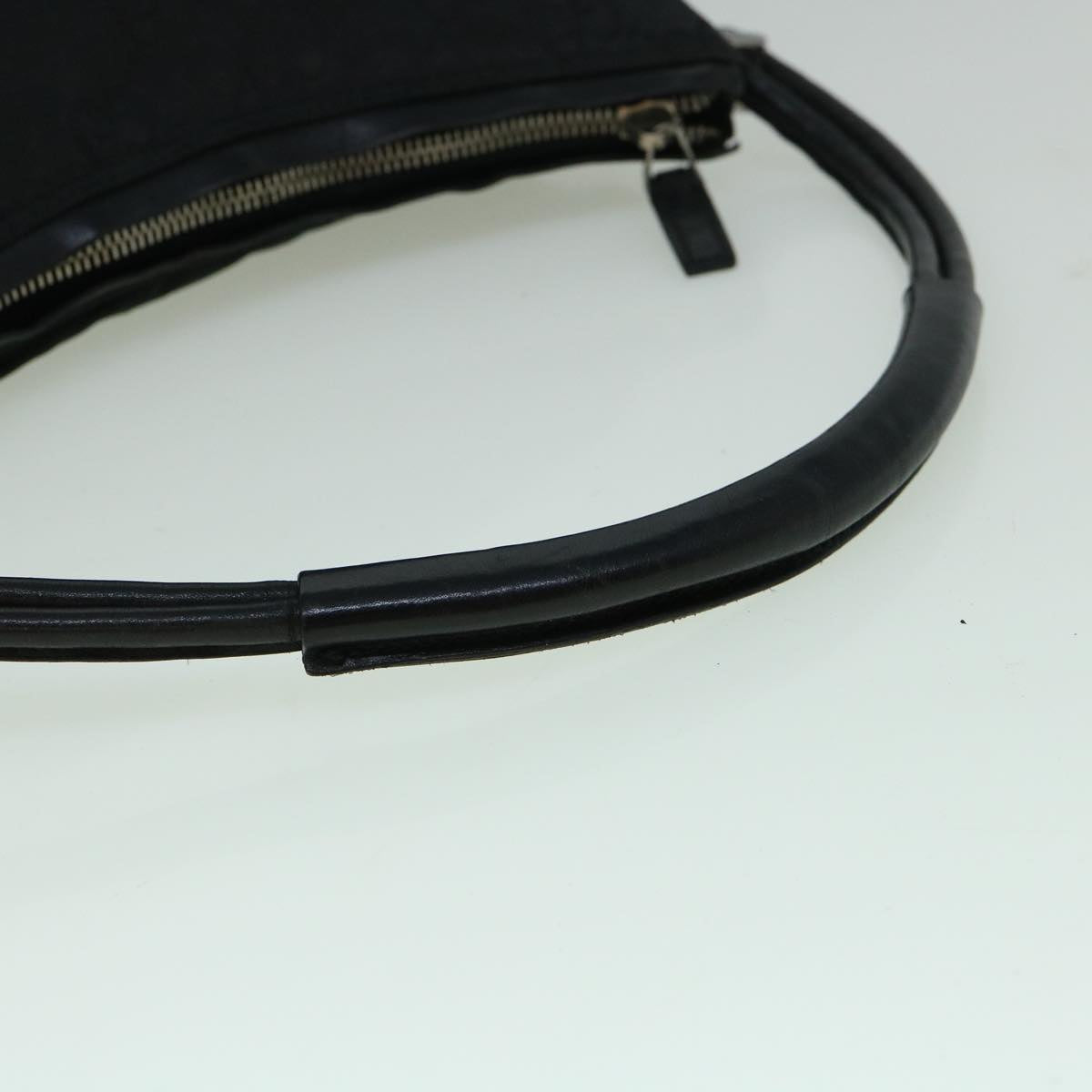GUCCI GG Canvas Shoulder Bag Nylon Black 60150