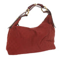 GUCCI GG Canvas Shoulder Bag Red 115867 60152