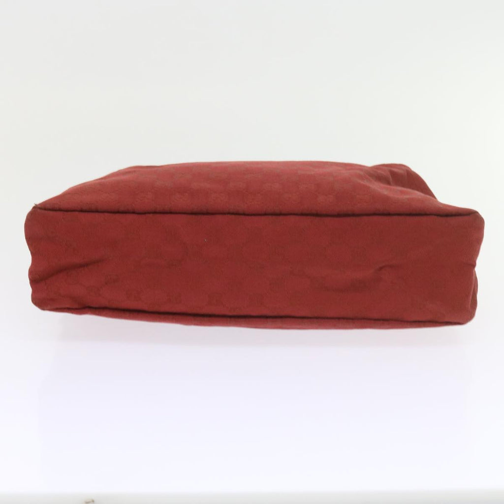 GUCCI GG Canvas Shoulder Bag Red 115867 60152