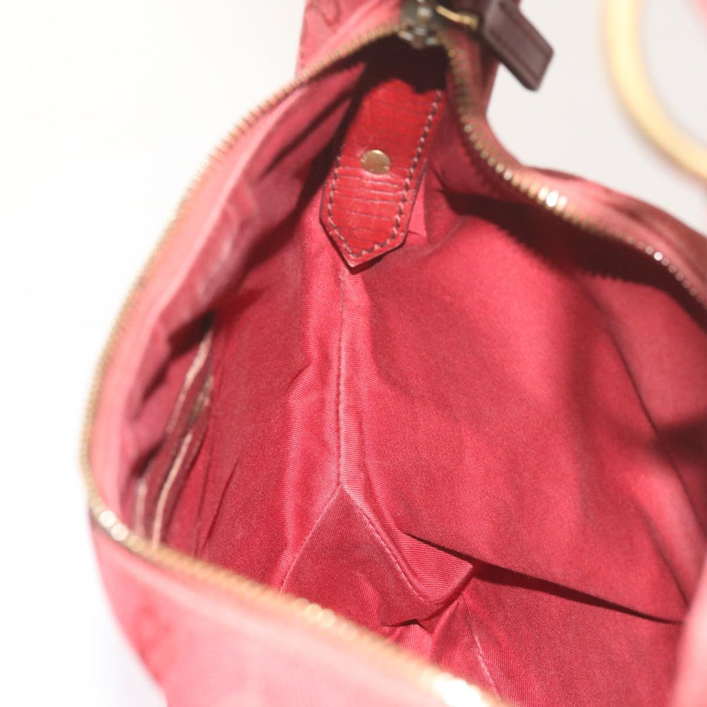 GUCCI GG Canvas Shoulder Bag Red 115867 60152