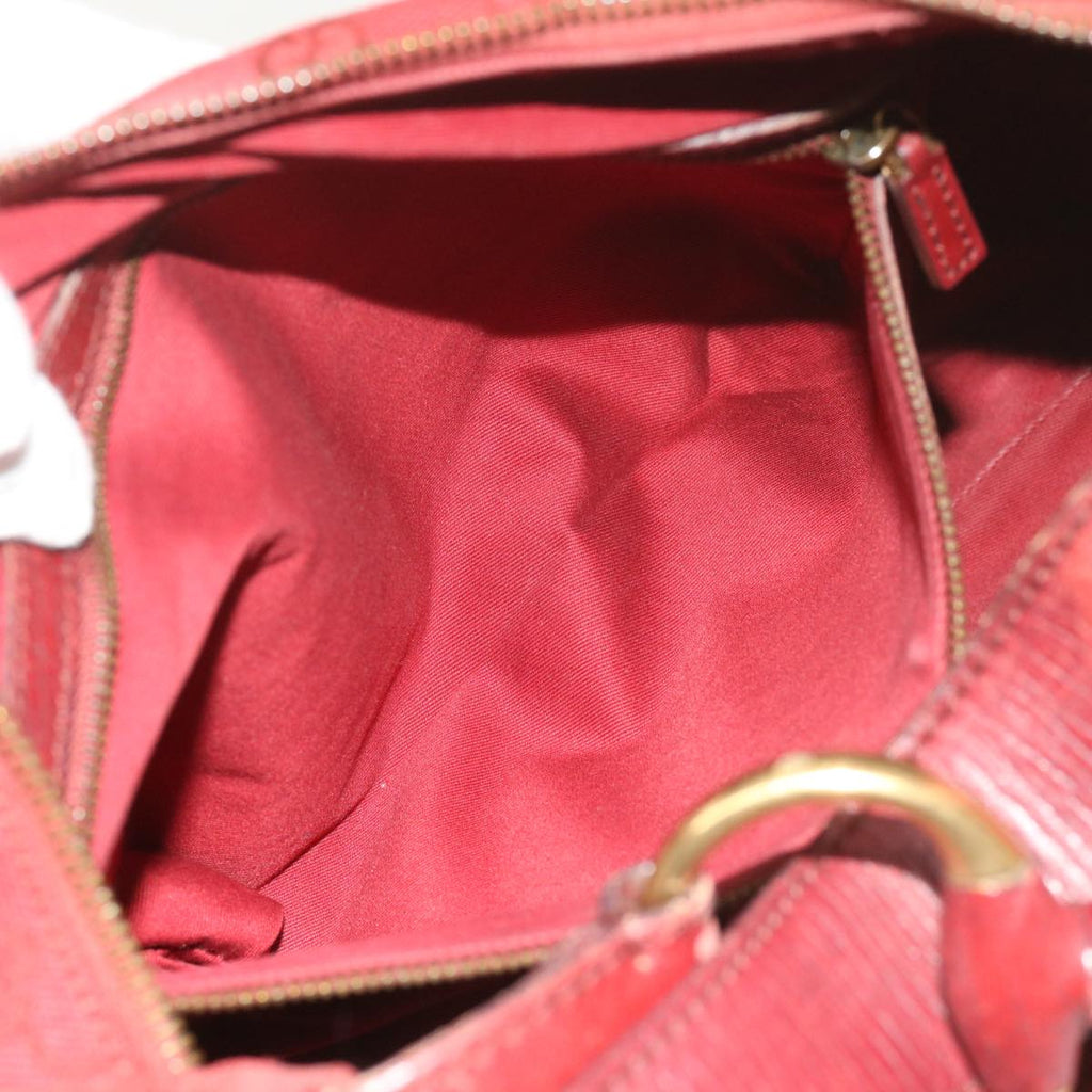 GUCCI GG Canvas Shoulder Bag Red 115867 60152