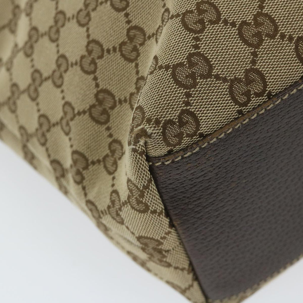 GUCCI GG Canvas Tote Bag Beige 153009 60155