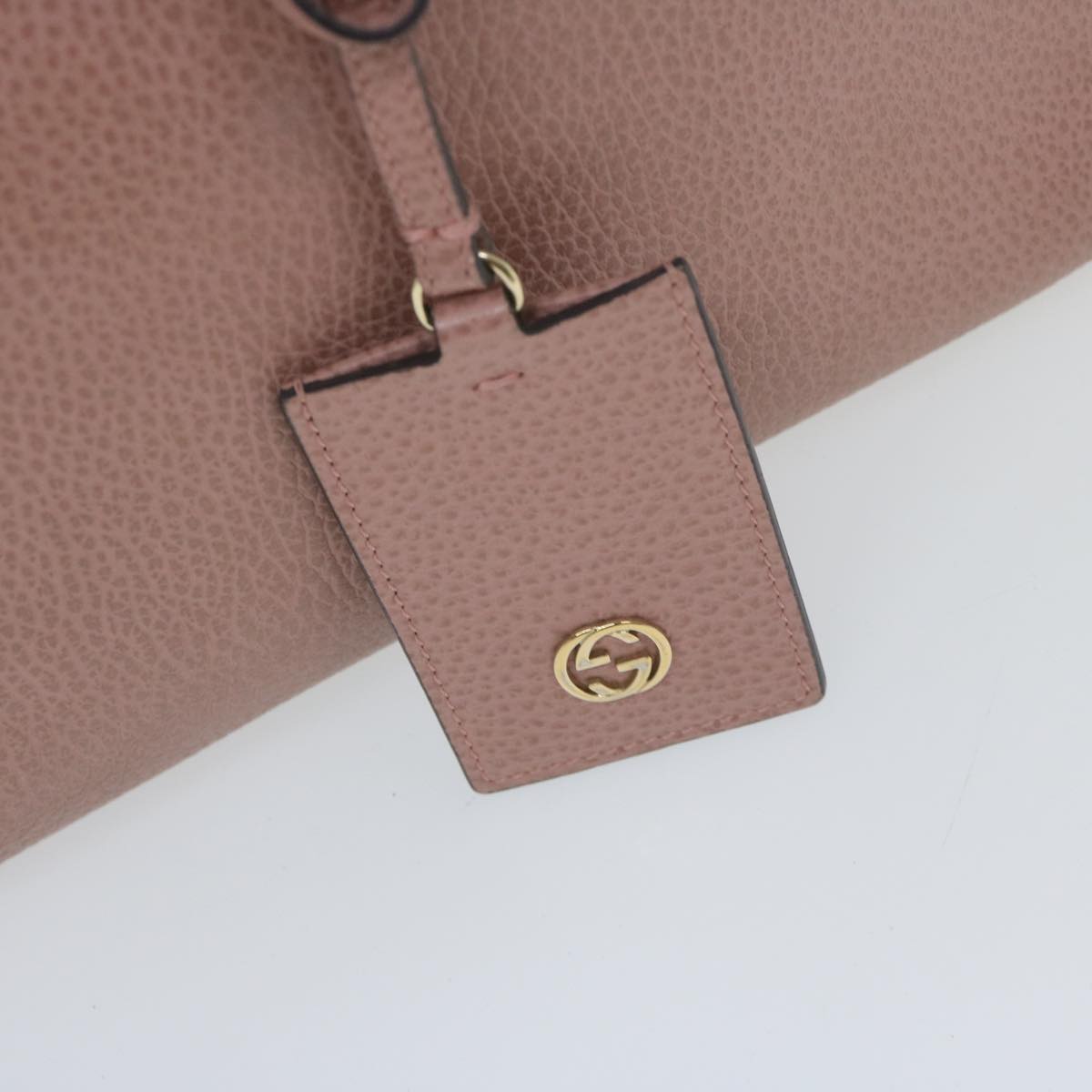 GUCCI Tote Bag Leather Pink 368824 60159