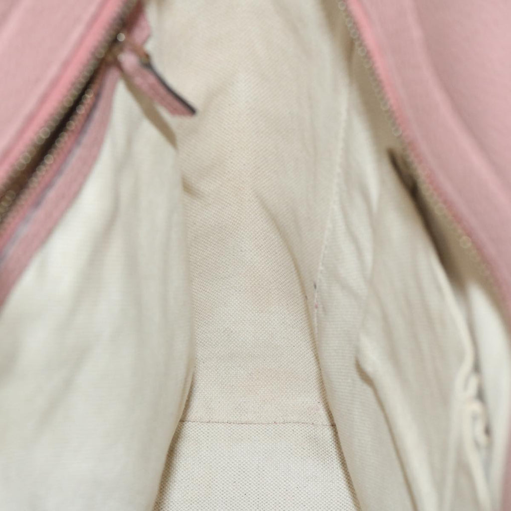 GUCCI Tote Bag Leather Pink 368824 60159