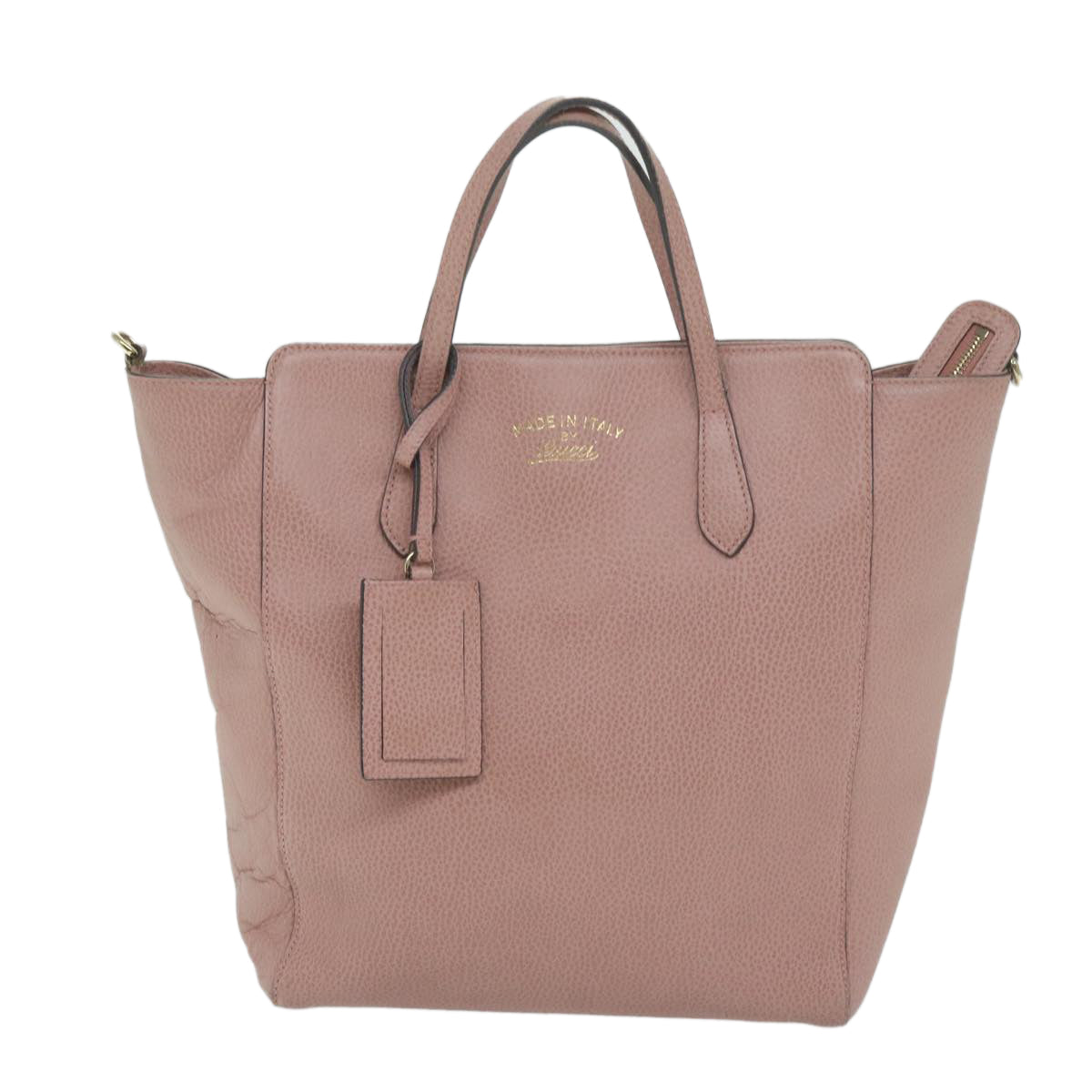 GUCCI Tote Bag Leather Pink 368824 60159