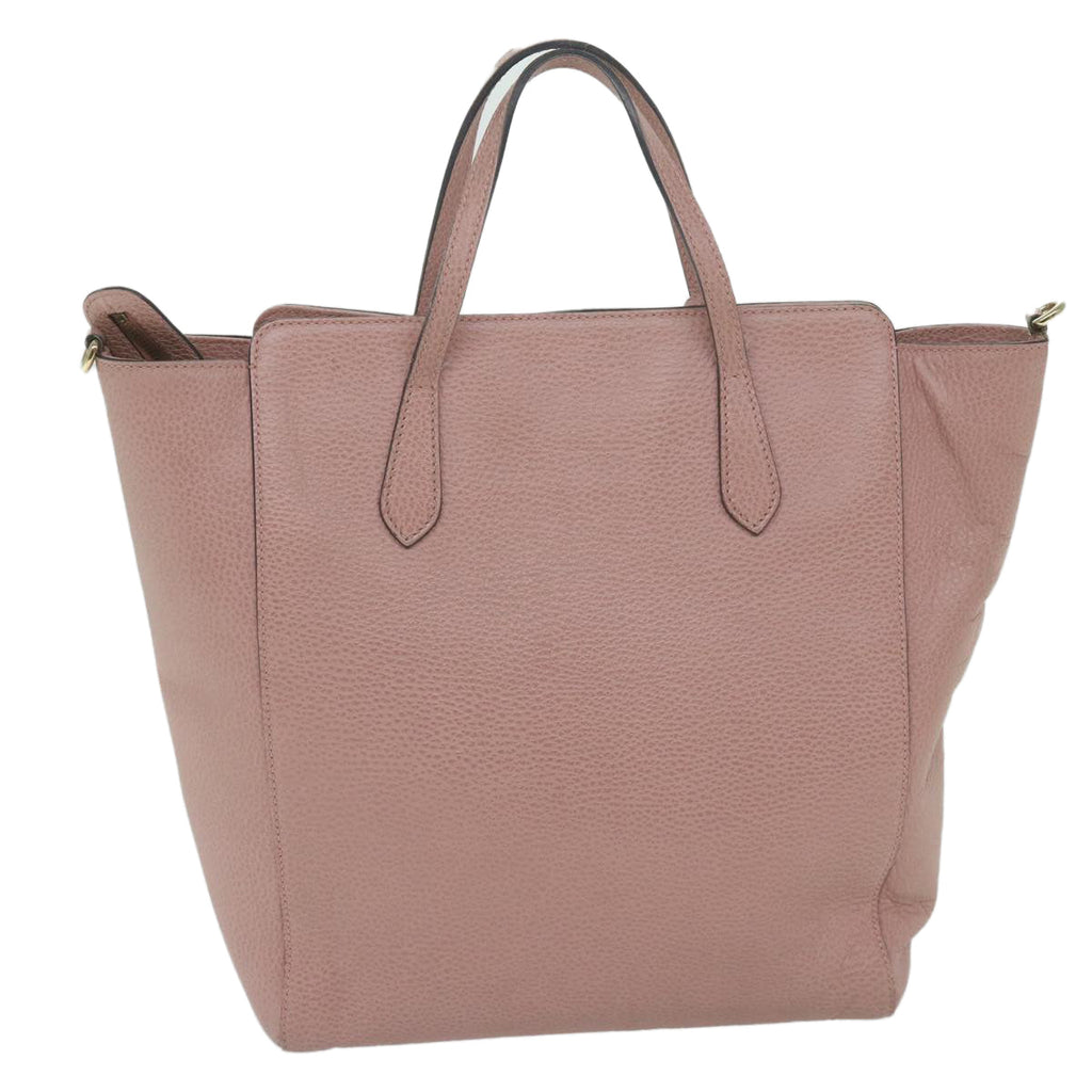 GUCCI Tote Bag Leather Pink 368824 60159