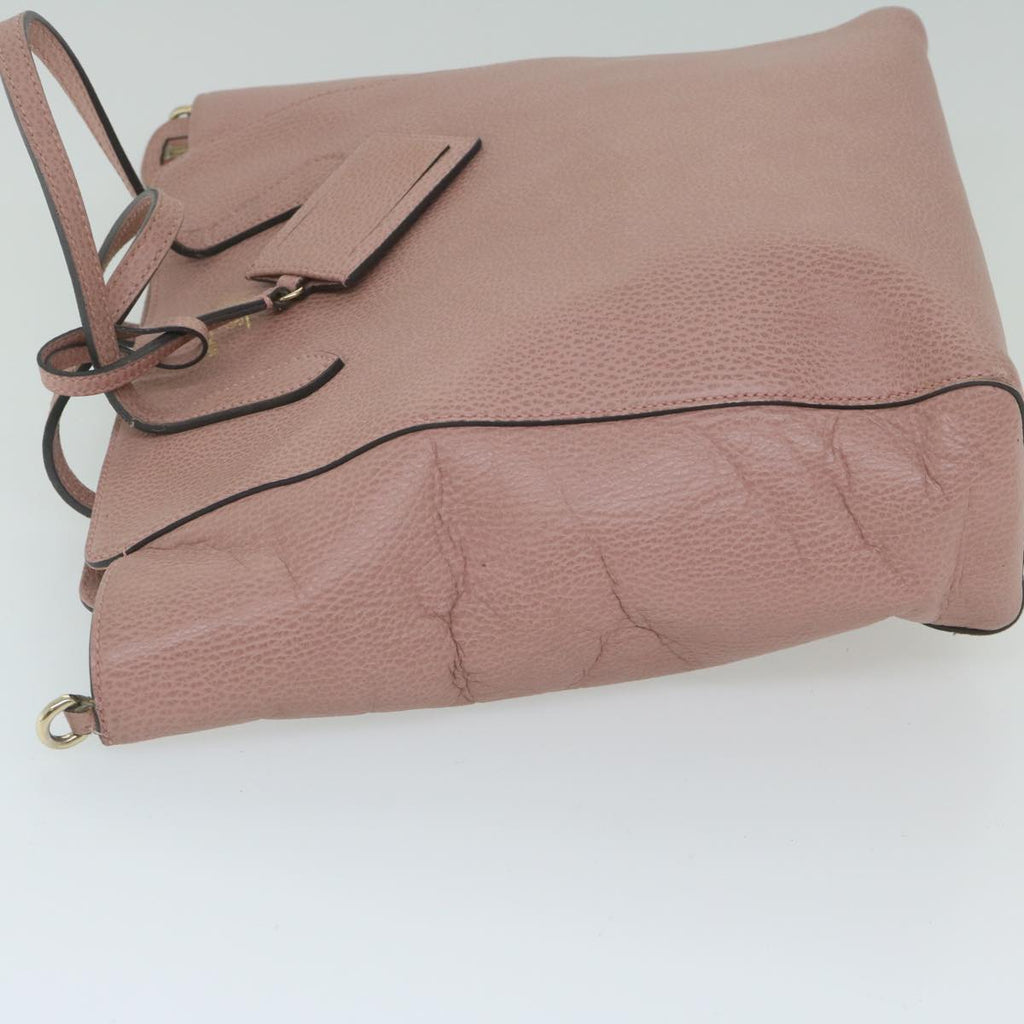 GUCCI Tote Bag Leather Pink 368824 60159