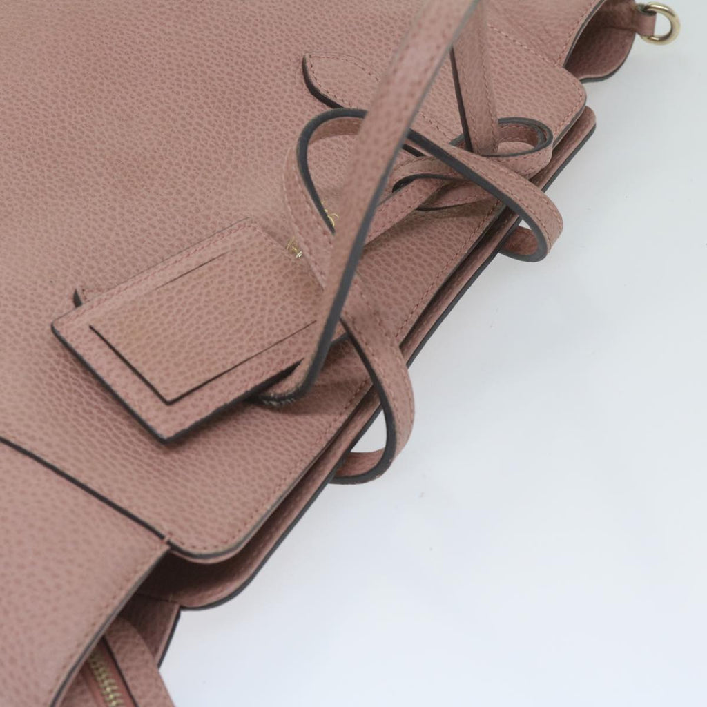 GUCCI Tote Bag Leather Pink 368824 60159