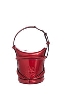 Alexander McQueen Red Curve Bucket Cross-Body Bag