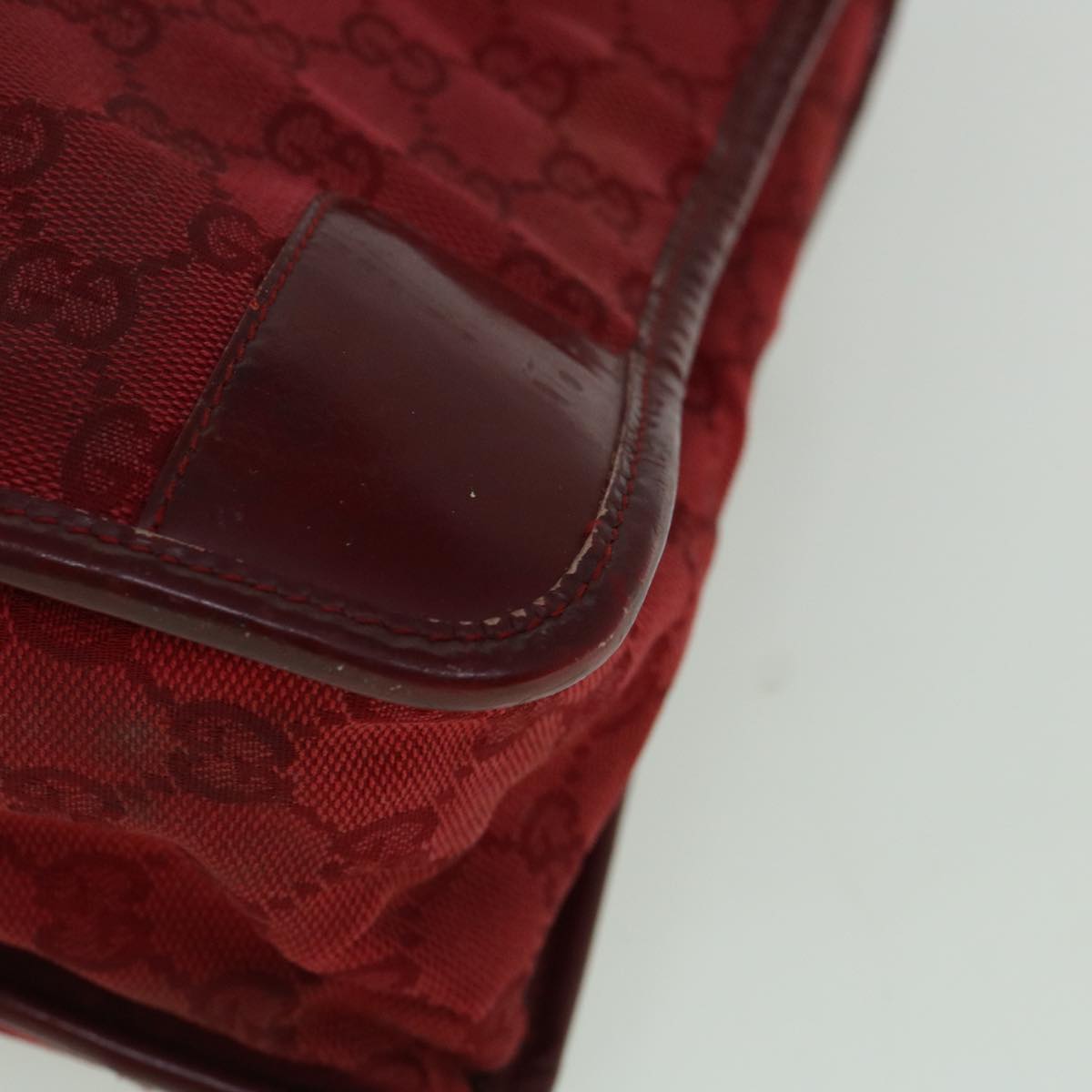 GUCCI GG Canvas Tote Bag Red 60258