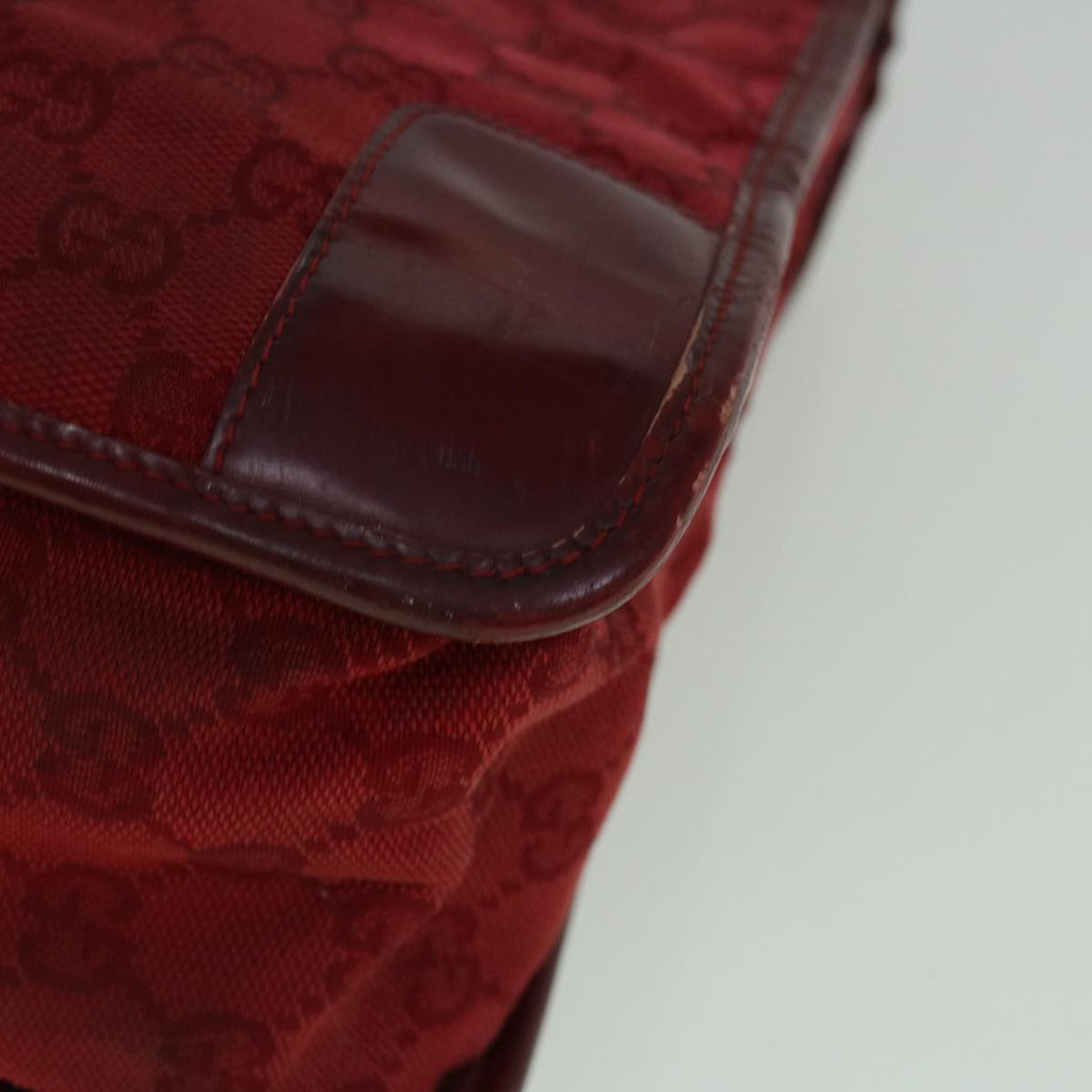 GUCCI GG Canvas Tote Bag Red 60258