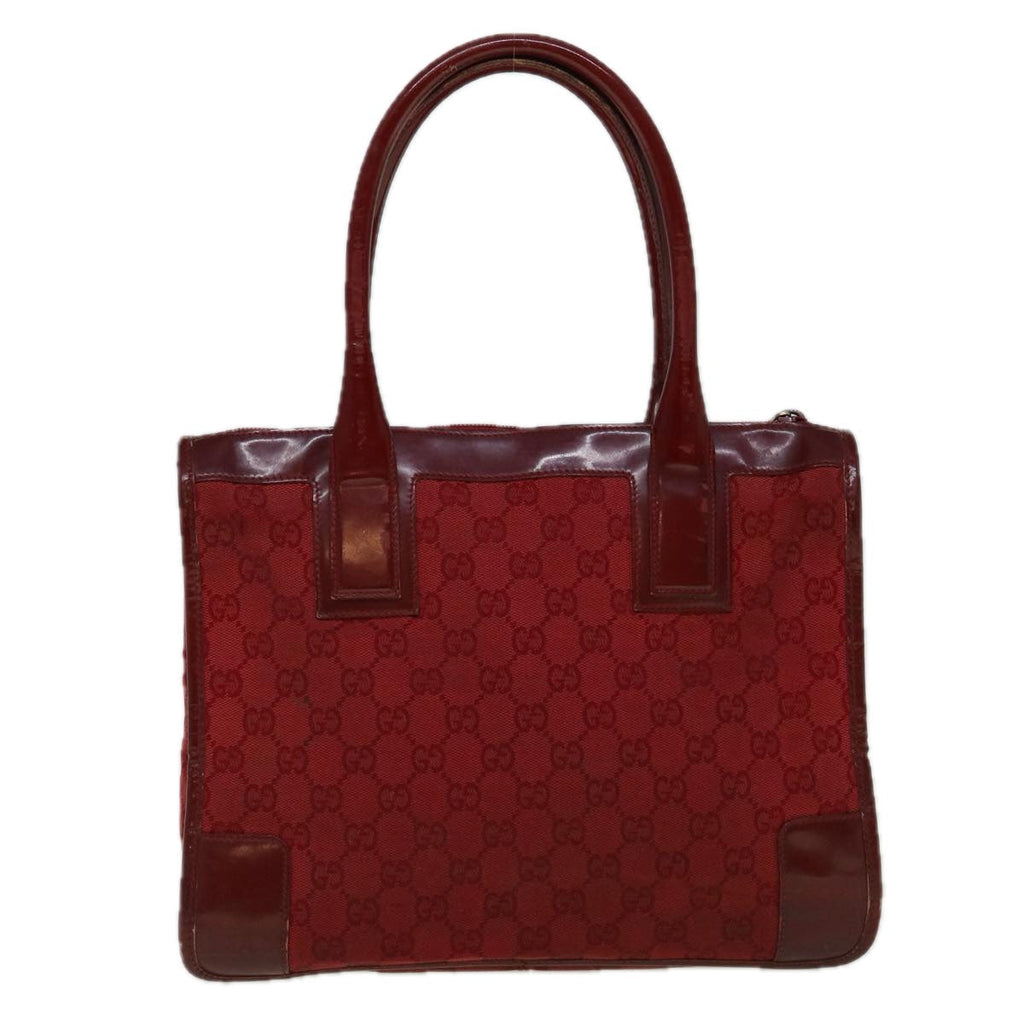 GUCCI GG Canvas Tote Bag Red 60258