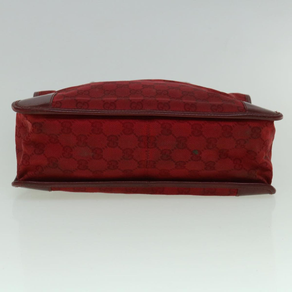 GUCCI GG Canvas Tote Bag Red 60258