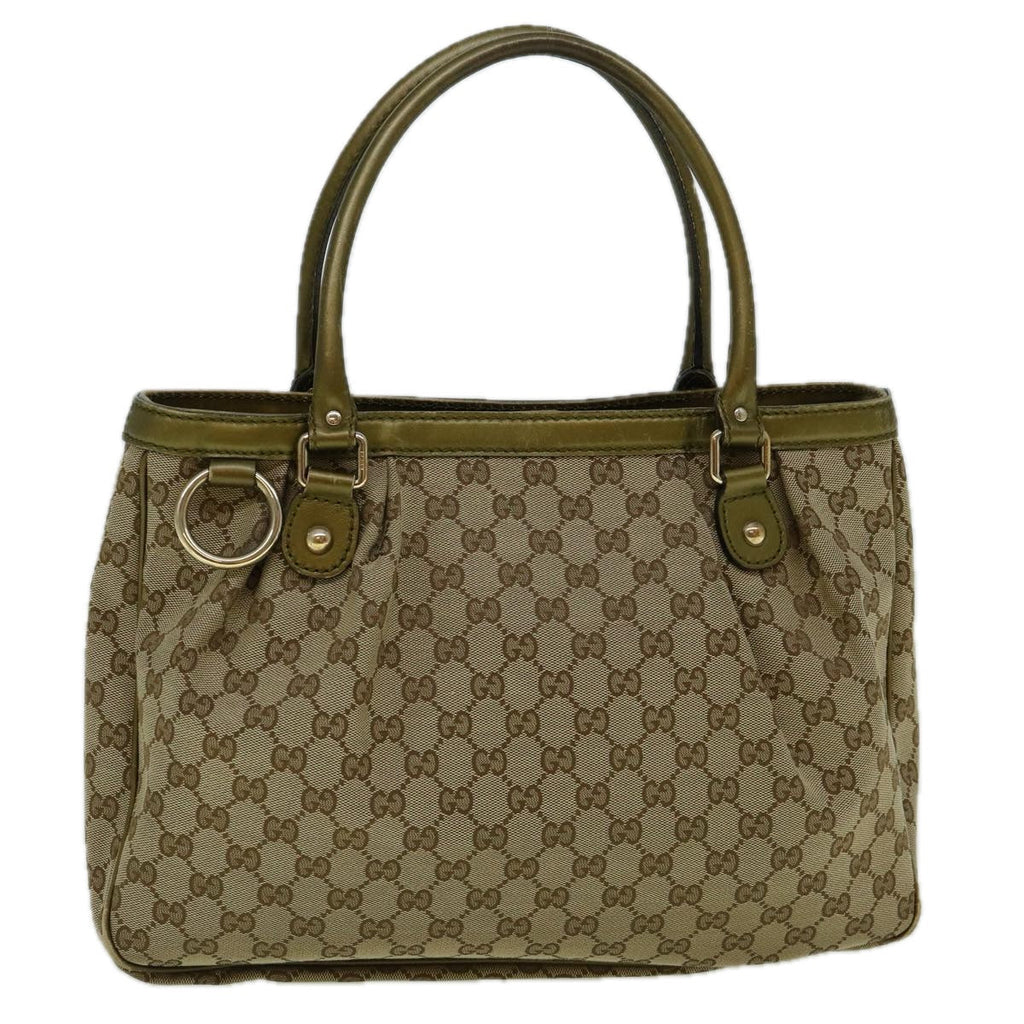 GUCCI GG Canvas Tote Bag Beige 296835 60261