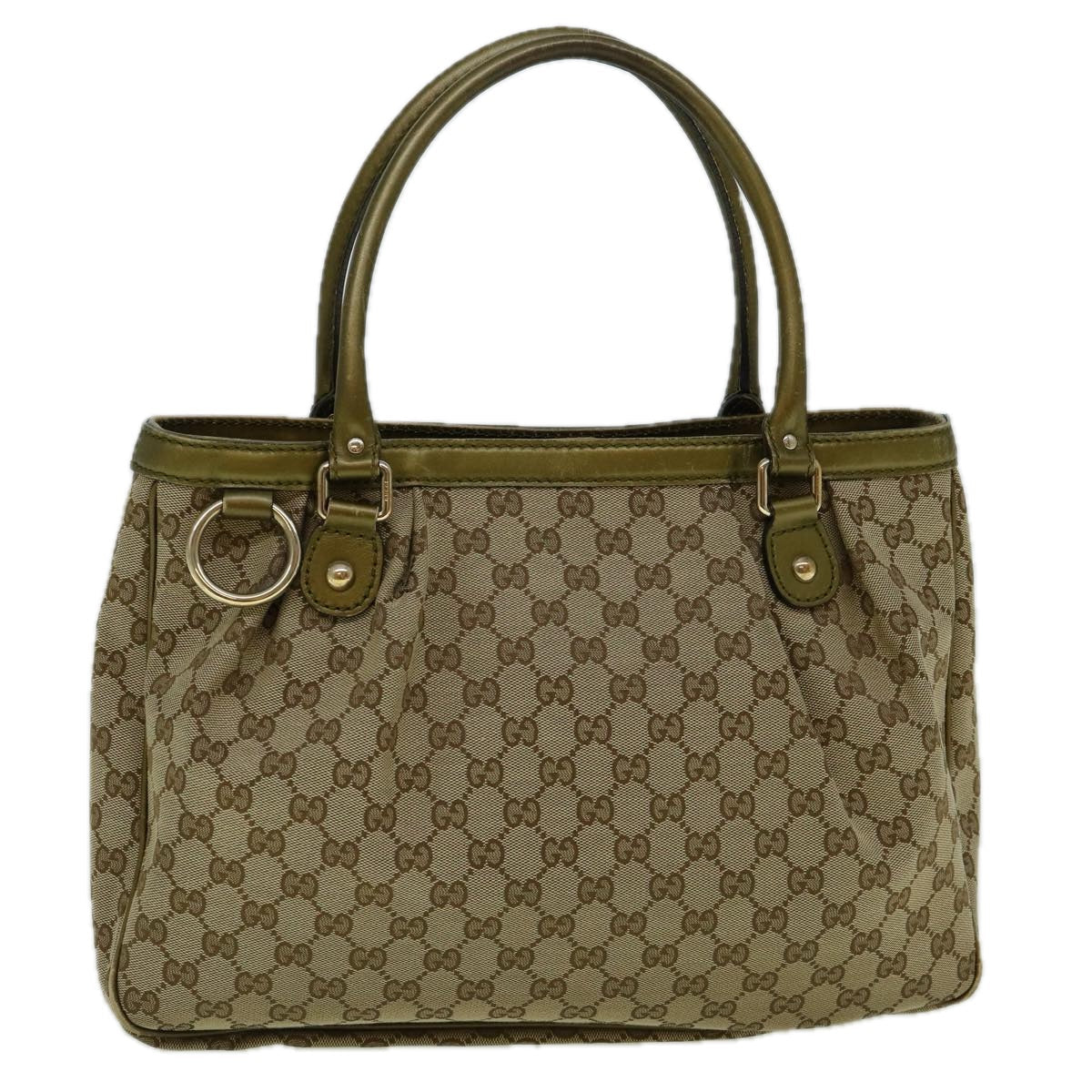 GUCCI GG Canvas Tote Bag Beige 296835 60261