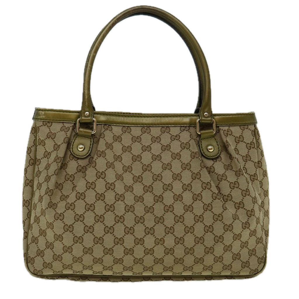 GUCCI GG Canvas Tote Bag Beige 296835 60261