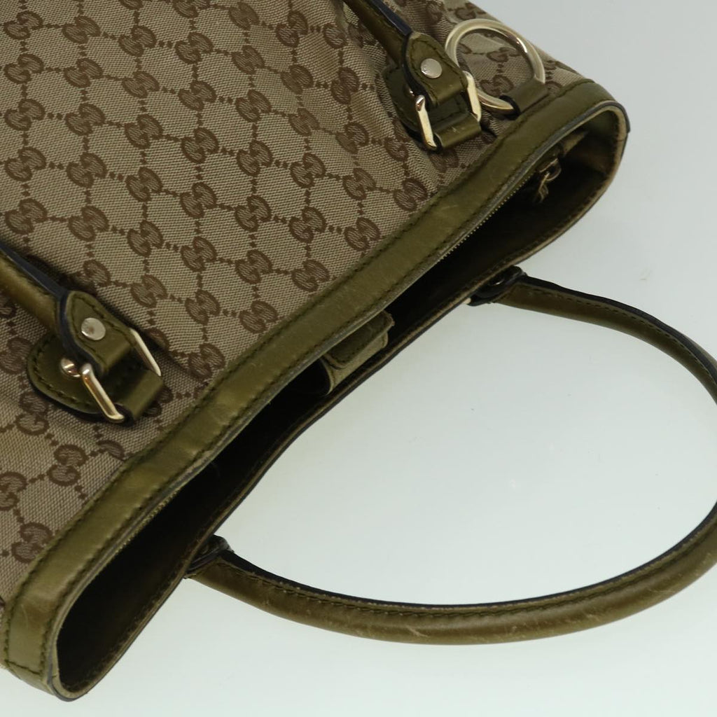 GUCCI GG Canvas Tote Bag Beige 296835 60261