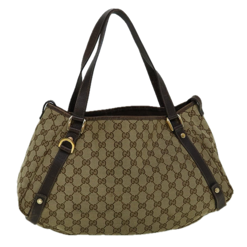 GUCCI GG Canvas Tote Bag Beige 130736 60262