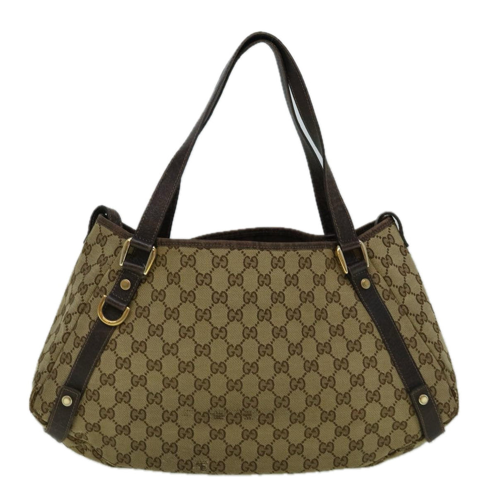 GUCCI GG Canvas Tote Bag Beige 130736 60262