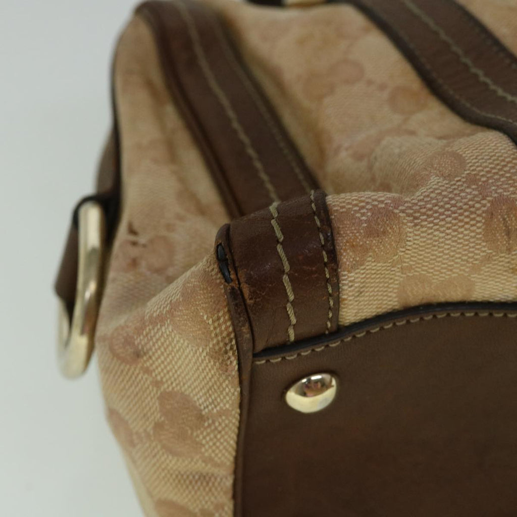 GUCCI GG Crystal Canvas Hand Bag Coated Canvas Brown 181487 60263