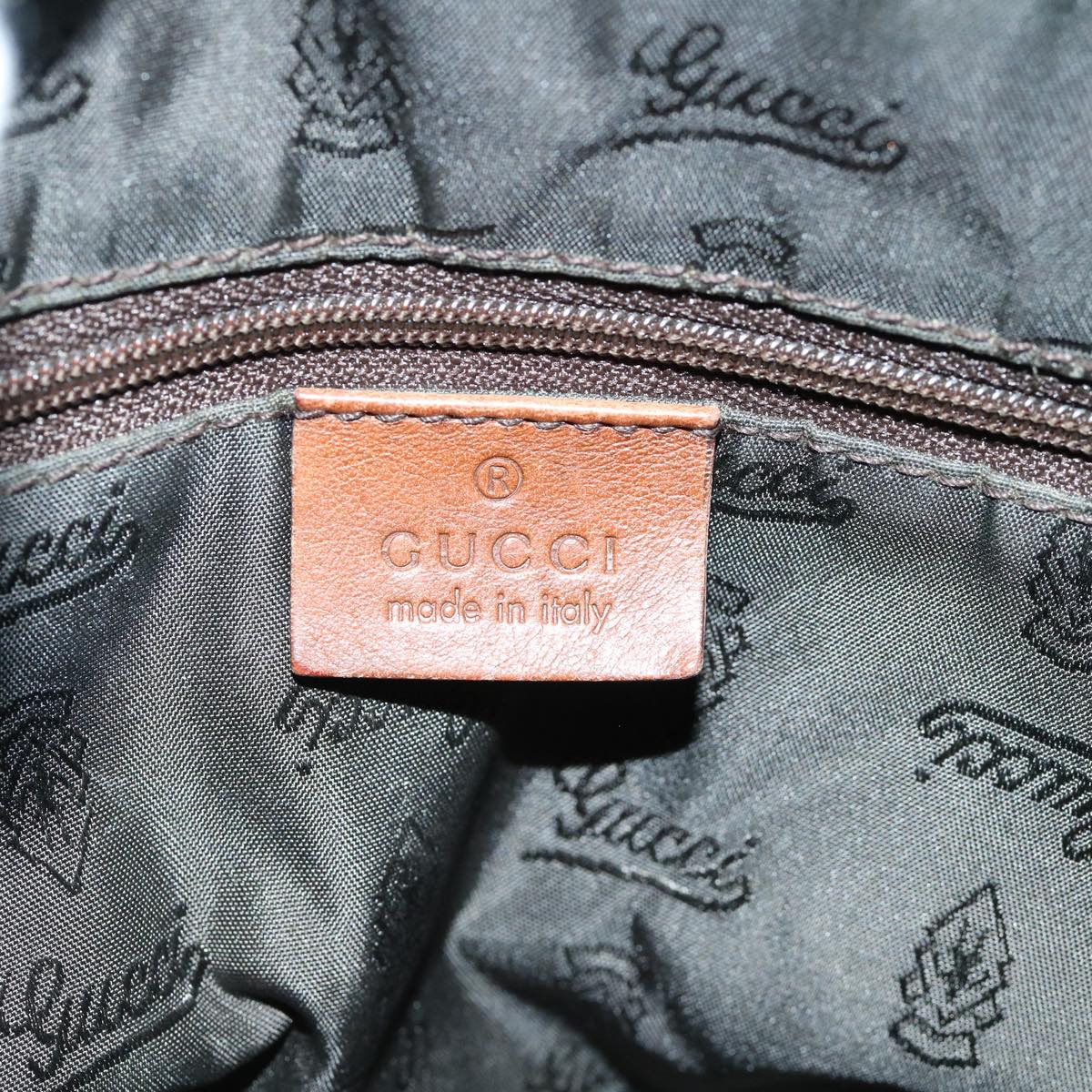 GUCCI GG Crystal Canvas Hand Bag Coated Canvas Brown 181487 60263