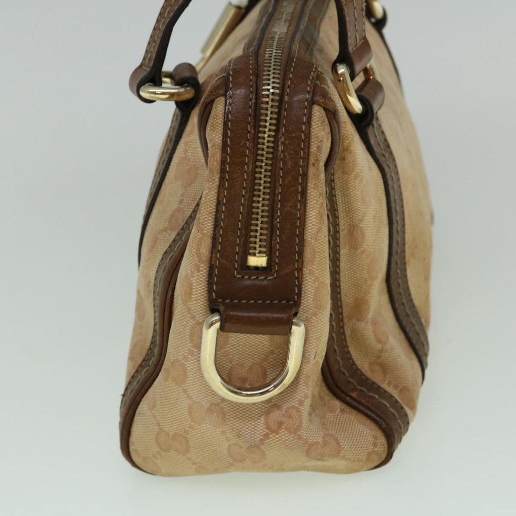GUCCI GG Crystal Canvas Hand Bag Coated Canvas Brown 181487 60263