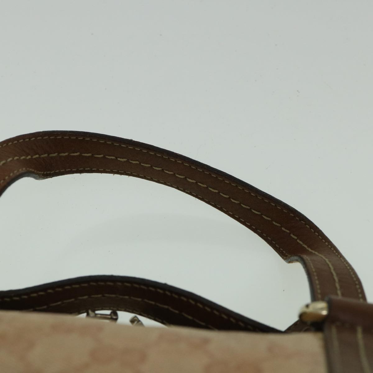 GUCCI GG Crystal Canvas Hand Bag Coated Canvas Brown 181487 60263