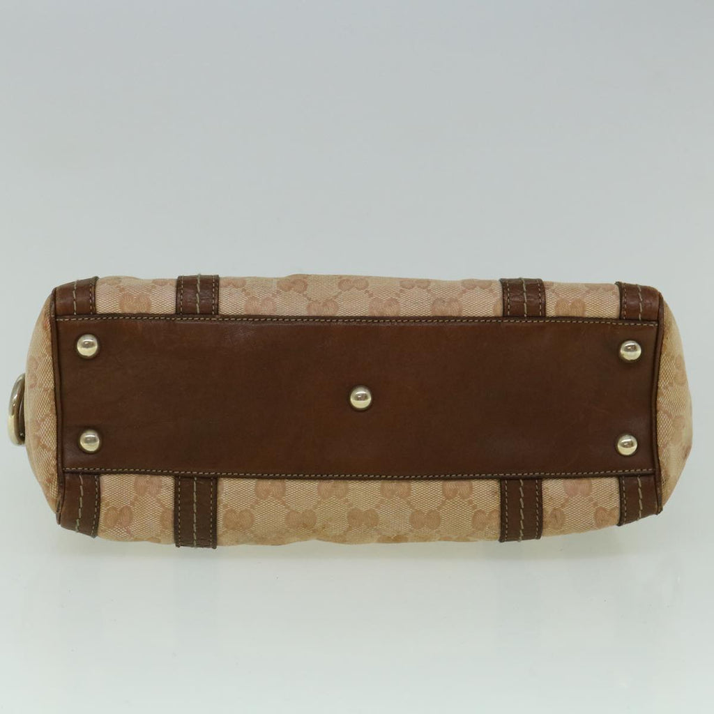 GUCCI GG Crystal Canvas Hand Bag Coated Canvas Brown 181487 60263
