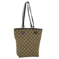 GUCCI GG Canvas Tote Bag Beige 120840 60264