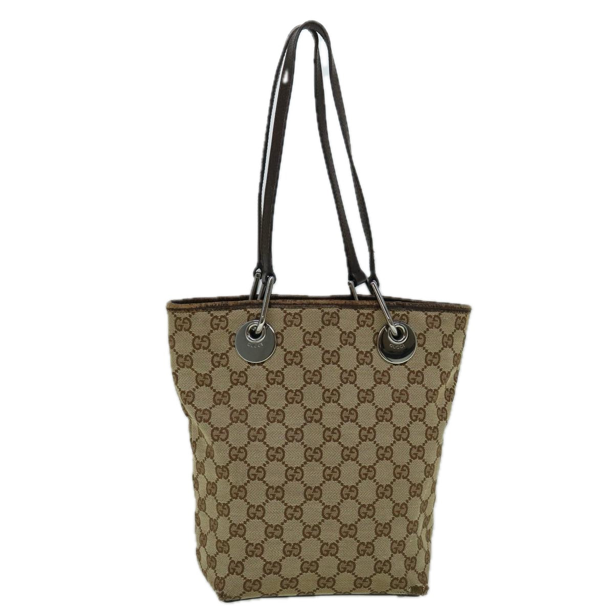 GUCCI GG Canvas Tote Bag Beige 120840 60264
