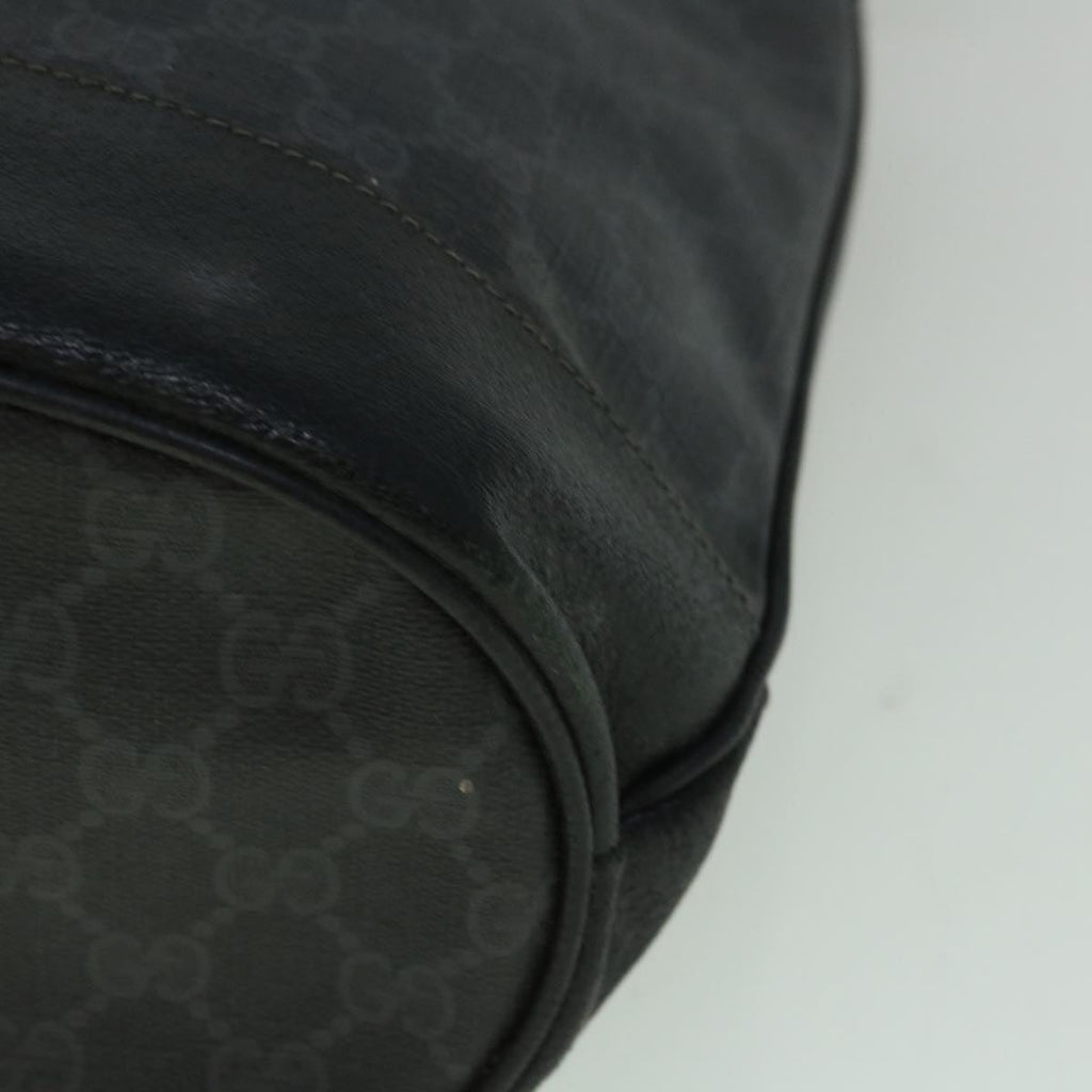 GUCCI GG Canvas Shoulder Bag Coated Canvas Black 60266