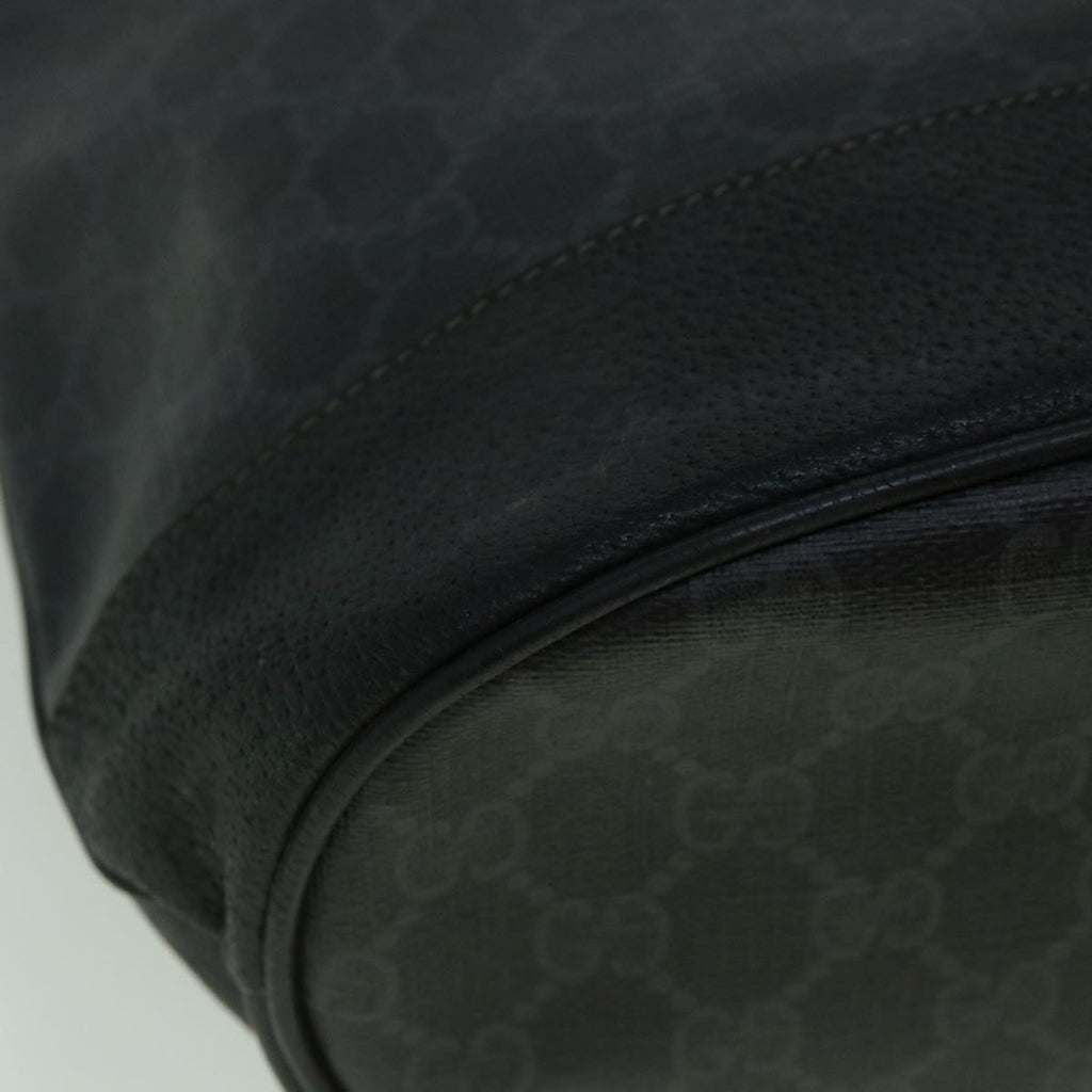 GUCCI GG Canvas Shoulder Bag Coated Canvas Black 60266